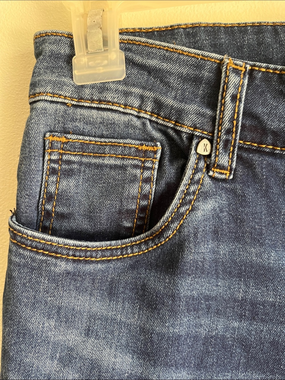 Kut from the Kloth Slouchy Boyfriend Casual Dark Wash Straight Leg Jeans Sz 12 - Picture 2 of 10